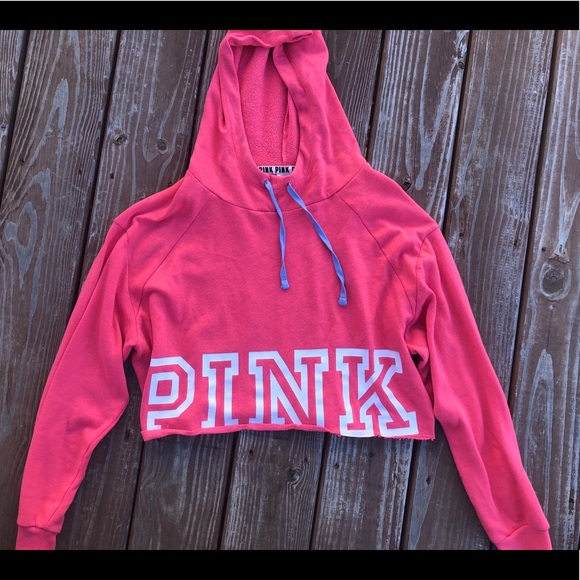 PINK Victoria's Secret Tops - VS PINK hoodie crop top